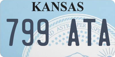 KS license plate 799ATA