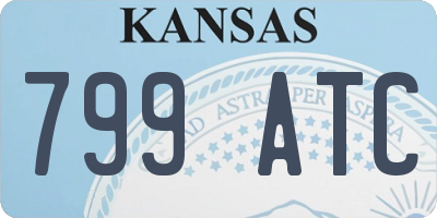 KS license plate 799ATC
