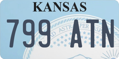 KS license plate 799ATN