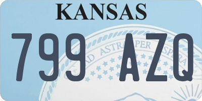 KS license plate 799AZQ