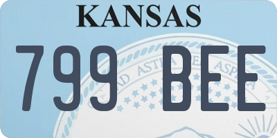 KS license plate 799BEE