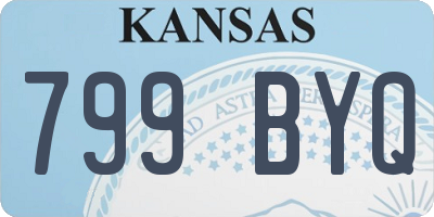 KS license plate 799BYQ