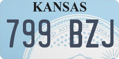 KS license plate 799BZJ
