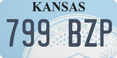 KS license plate 799BZP