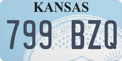 KS license plate 799BZQ
