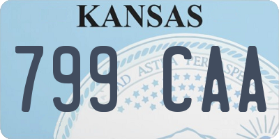 KS license plate 799CAA