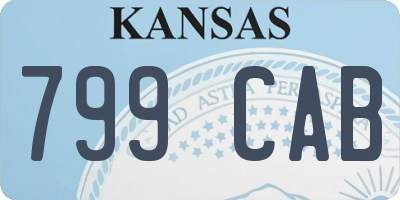KS license plate 799CAB