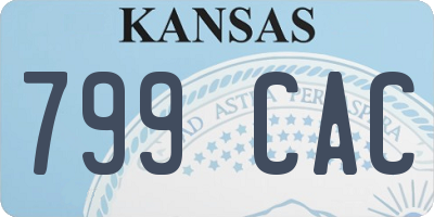 KS license plate 799CAC