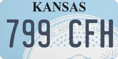 KS license plate 799CFH