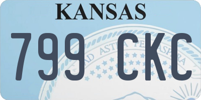 KS license plate 799CKC