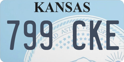 KS license plate 799CKE