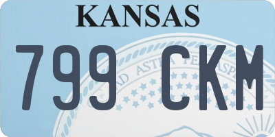 KS license plate 799CKM