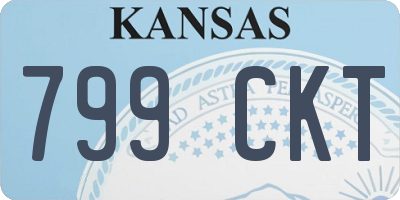 KS license plate 799CKT