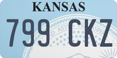 KS license plate 799CKZ