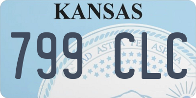 KS license plate 799CLC