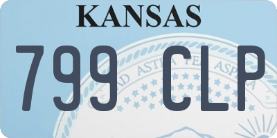 KS license plate 799CLP