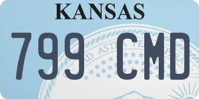 KS license plate 799CMD