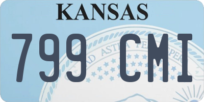 KS license plate 799CMI