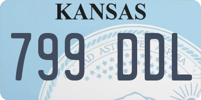 KS license plate 799DDL