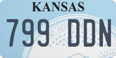 KS license plate 799DDN
