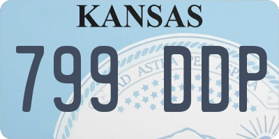 KS license plate 799DDP