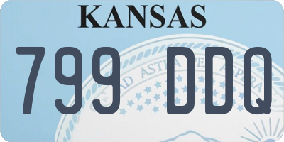 KS license plate 799DDQ