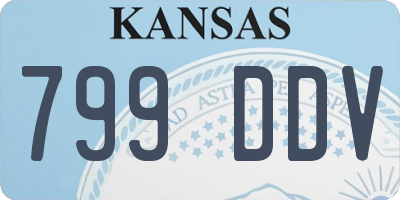 KS license plate 799DDV