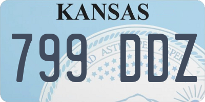 KS license plate 799DDZ