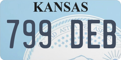 KS license plate 799DEB