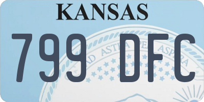 KS license plate 799DFC