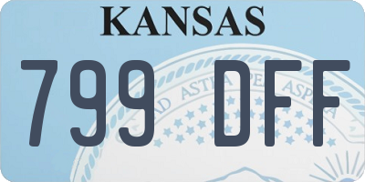 KS license plate 799DFF