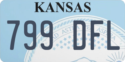 KS license plate 799DFL