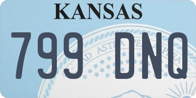 KS license plate 799DNQ