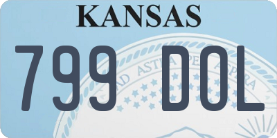 KS license plate 799DOL