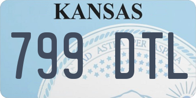 KS license plate 799DTL
