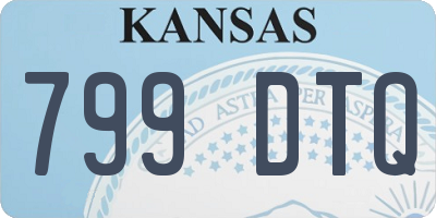 KS license plate 799DTQ
