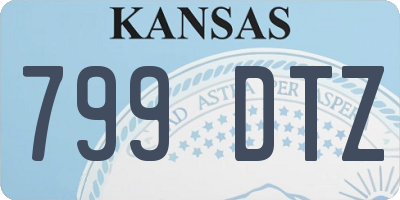 KS license plate 799DTZ
