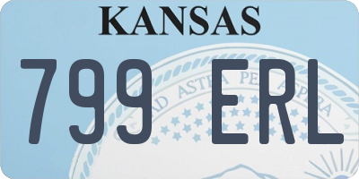 KS license plate 799ERL