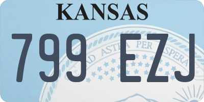 KS license plate 799EZJ