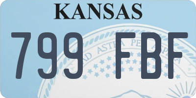 KS license plate 799FBF