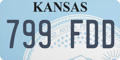 KS license plate 799FDD
