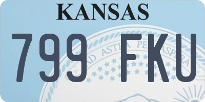 KS license plate 799FKU