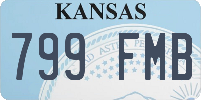 KS license plate 799FMB