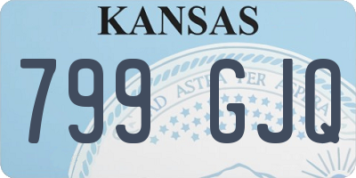 KS license plate 799GJQ