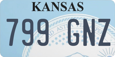 KS license plate 799GNZ