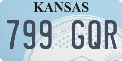 KS license plate 799GQR