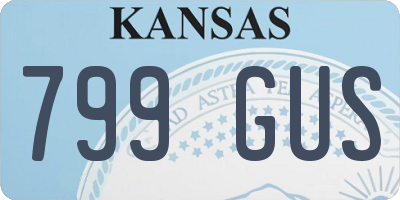 KS license plate 799GUS