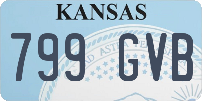 KS license plate 799GVB