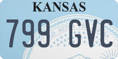 KS license plate 799GVC