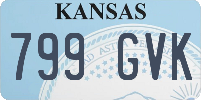 KS license plate 799GVK